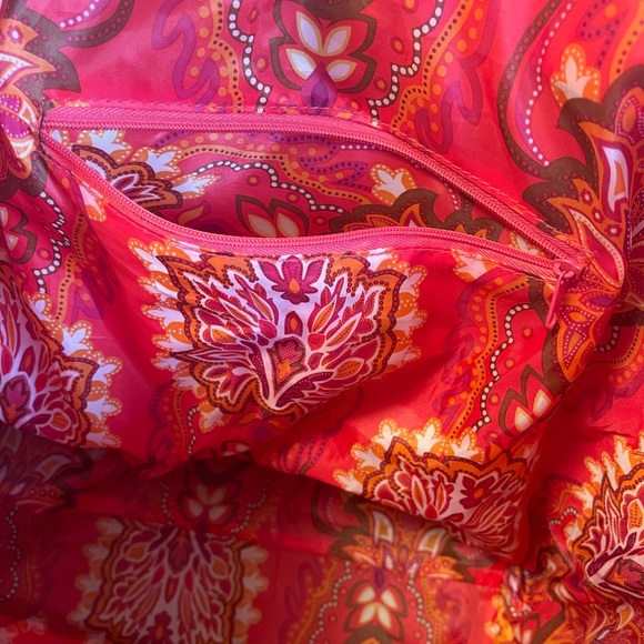 Bronze Tote Bag with Pink Tassle - Picture 3 of 7